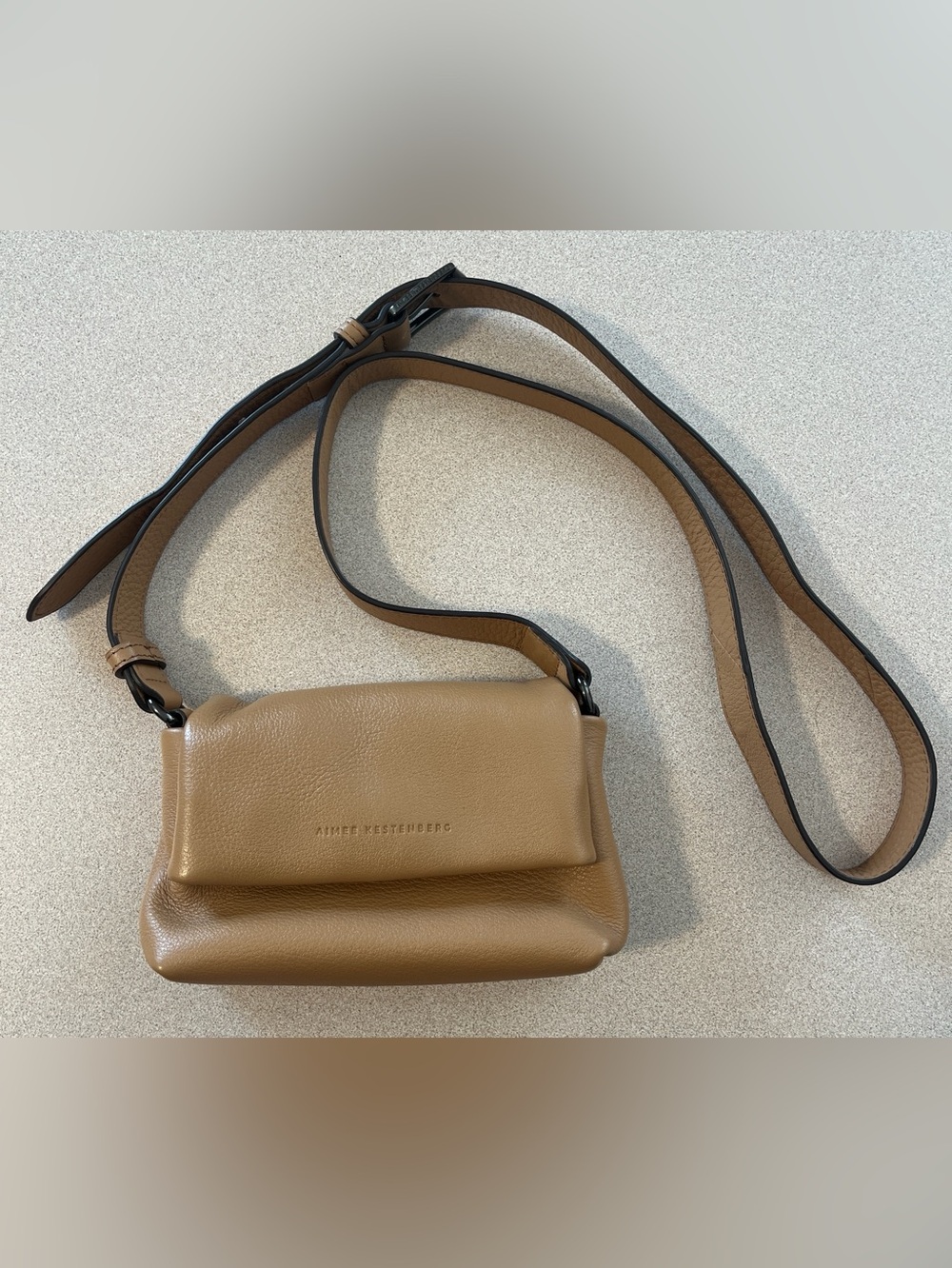 Aimee Kestenberg Preston Tan Leather Mini Crossbody